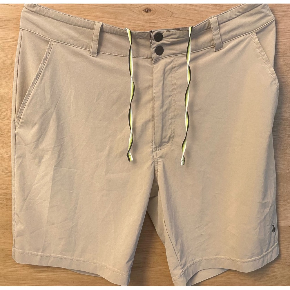 Smartwool Active Merino Wool Blend Men's Tan Size Medium Shorts